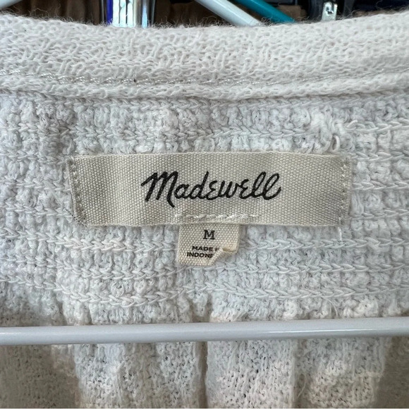 Madewell long sleeve textured top size M - Picture 2 of 5